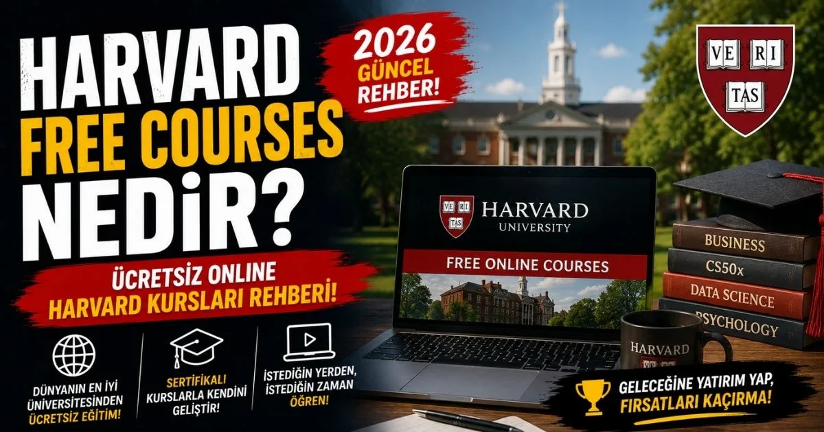Harvard Free Courses Nedir? Ücretsiz Online Harvard Kursları Rehberi (2026)