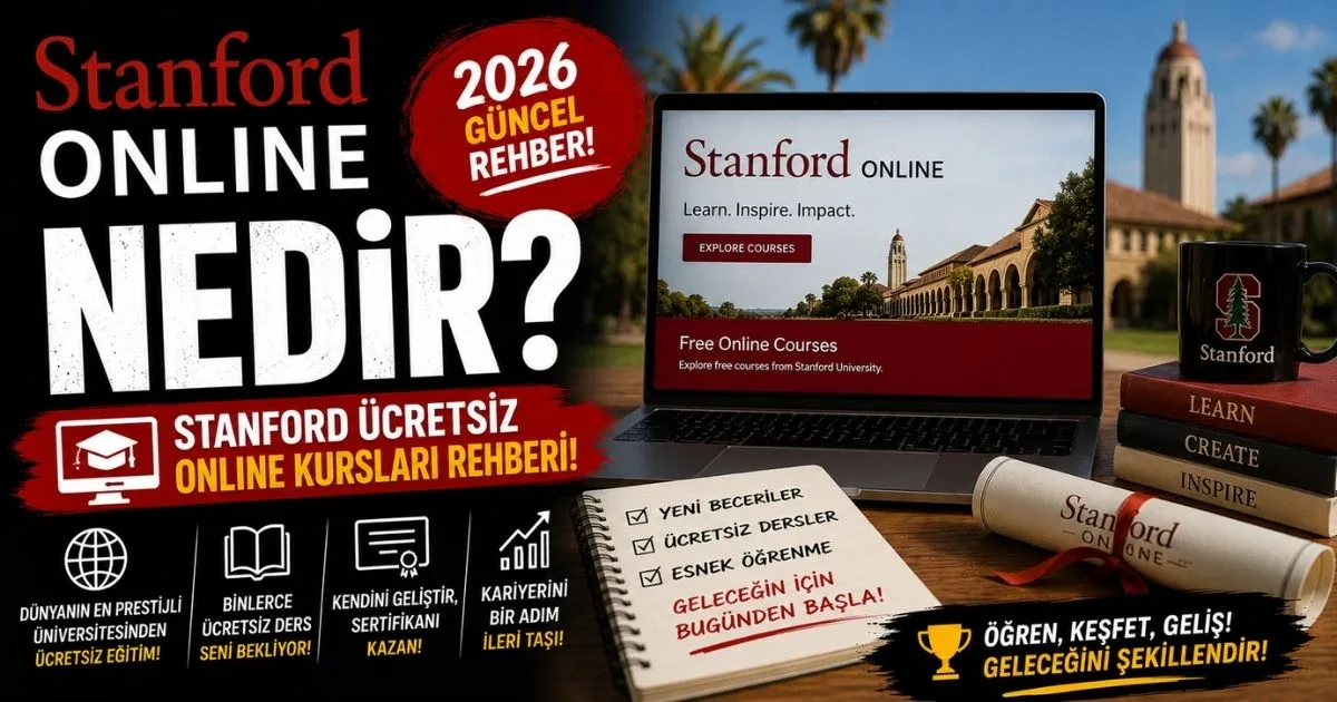 Stanford Online Nedir? Stanford Ücretsiz Online Kursları Rehberi (2026)