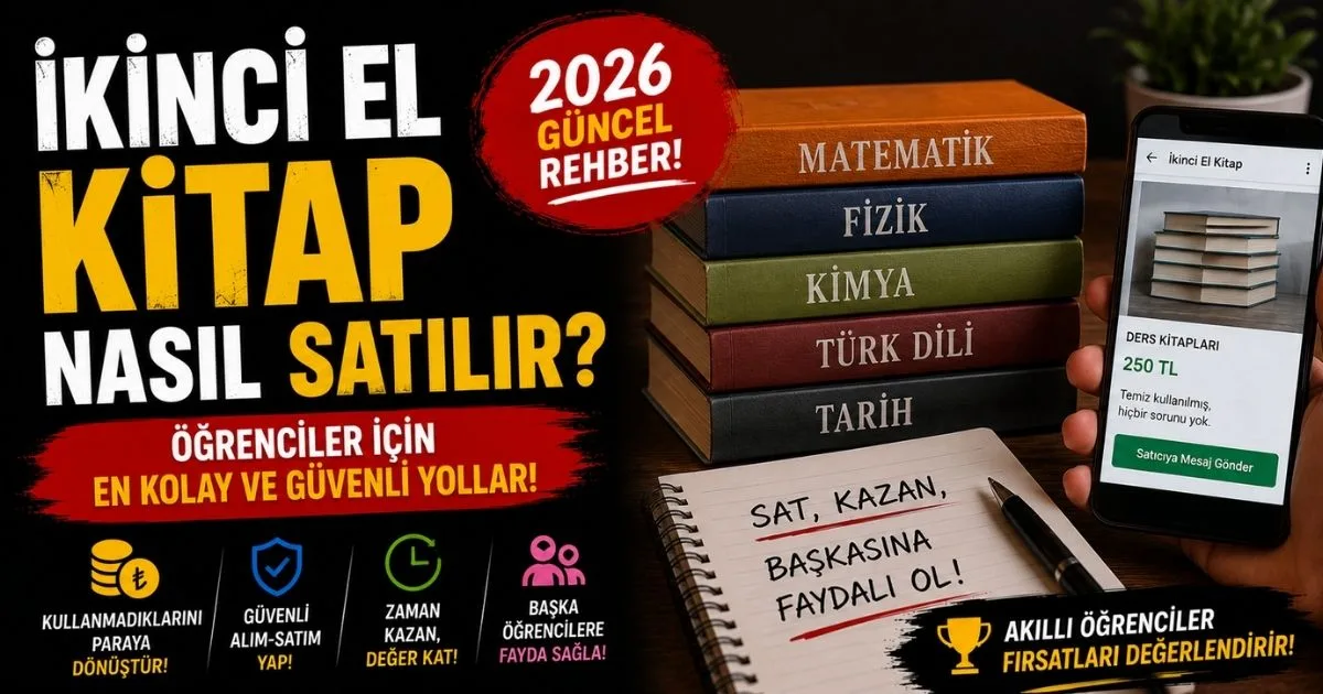 İkinci El Kitap Nasıl Satılır? Öğrenciler İçin Rehber (2026)